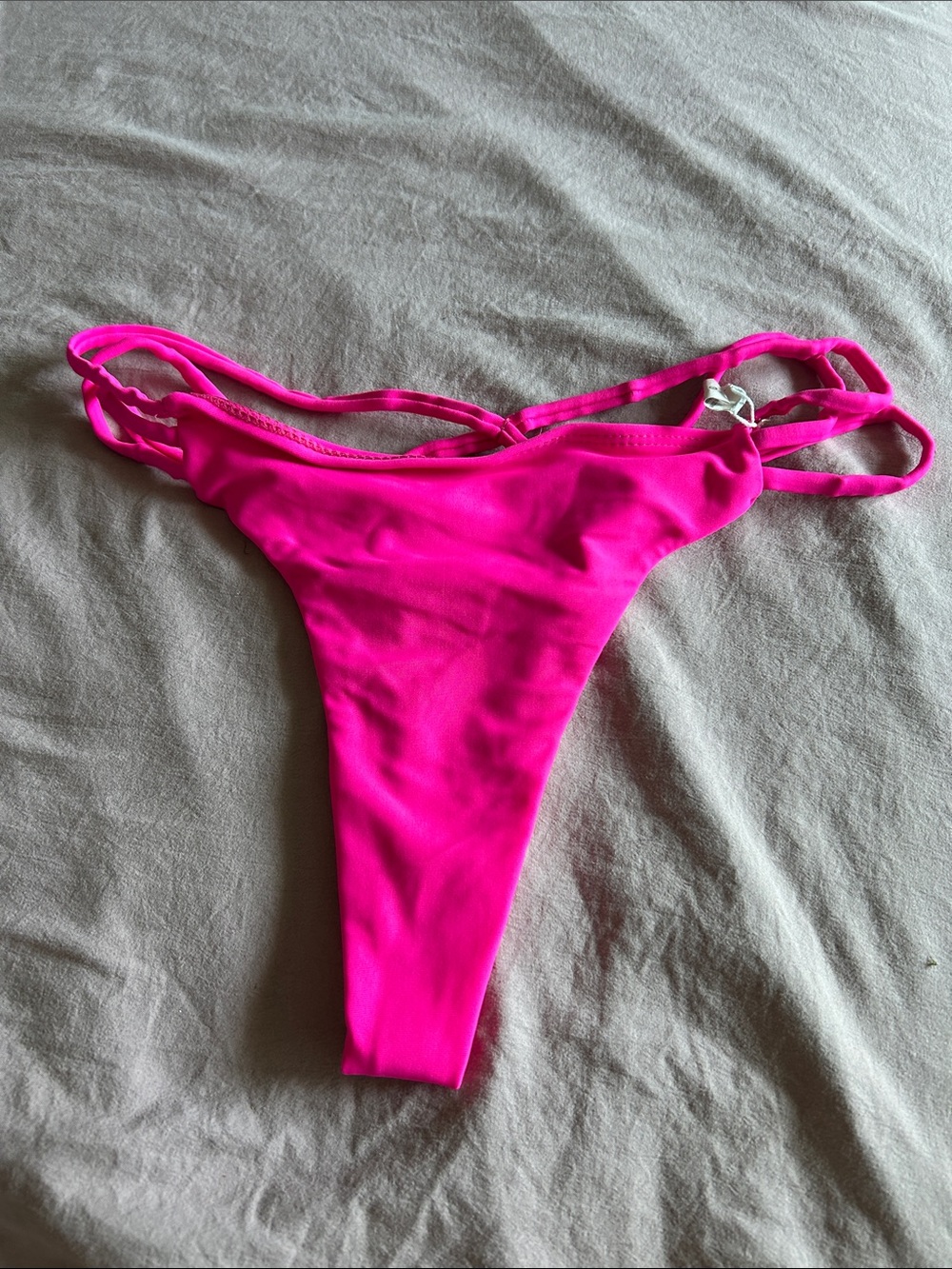 Women’s Hot Pink Strappy Bikini Bottom